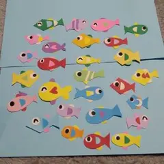 壁面飾り　お魚　10匹