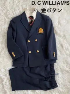 D.C.WILLIAM’S 金ボタン120 卒園式入学式ネクタイシャツ4点セット