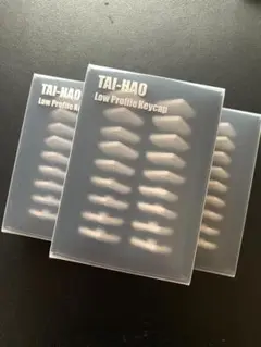 Tai-Haoブランクロープロファイルキーキャップ（ホワイト）MX 軸　計５４個