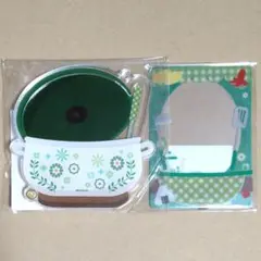 フクヤ キャラ福くじ キッチン アクリルフレーム クリアカード グリーン