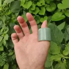 翡翠岫玉 指輪 QT109