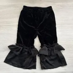 mirrorbae ブラック ベロア　ボトムス 90cm