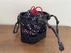 浴衣用　六角形型バック　巾着バック