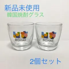 【新品未使用】韓国焼酎グラス おちょこ 2個セット