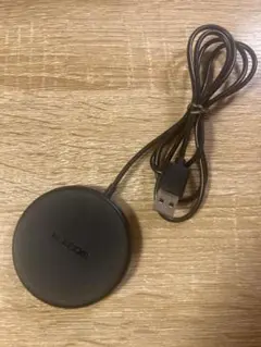 エレコム　ワイヤレス充電器　W-QA16BK コード1m 置くだけ充電　スマホ用