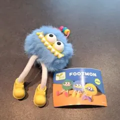 FOOTMON フットモン BLUEブルー リングキーホルダー