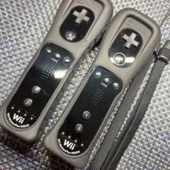 【フルメンテナンス】Wii WiiU リモコンプラス ブラック 黒色2個セットn