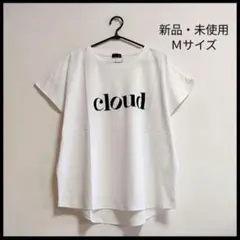 新品・激安！フレンチスリーブ 半袖 ロゴＴシャツ ホワイト Ｍサイズ
