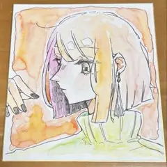 【イラスト】 3.手描きイラスト 水彩 色紙