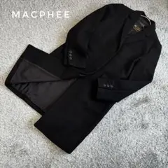 【匿名配送】MACPHEE マカフィー　チェスターコート　ブラック　カシミア混