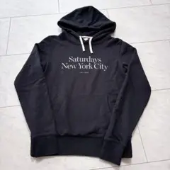 美品 Saturdays New York City スウェットパーカー 黒