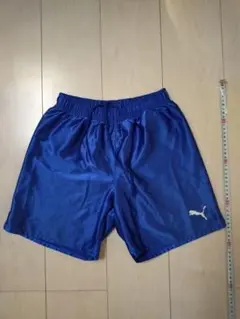PUMA サッカーパンツ 青 150
