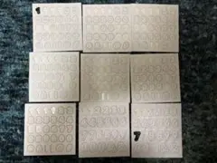 ホワイト　数字シール　9枚