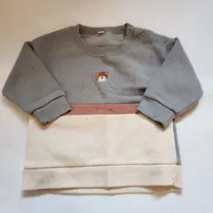 匿名配送✨ベビー服 赤ちゃん トップス トレーナー くまさん柄 ８０cm