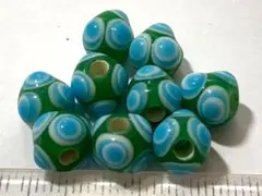 【天珠】　189　瑠璃散珠（9個）