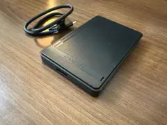 500GB容量ポータブルタイプ外付けHDDブラック動作良好USB3.0対応