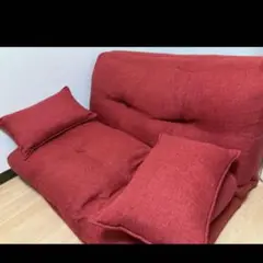 ソファベッド　ソファ　赤