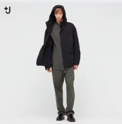 UNIQLO +J ワイドフィットテーパードイージーパンツ L OLIVE