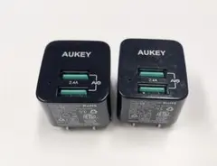 AUKEY 2ポート充電器 2個セット PA-U32　USB充電アダプター