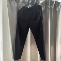 ★ユニクロ　ストレッチダブルフェイスイージーテーパードパンツ　ブラック　XS