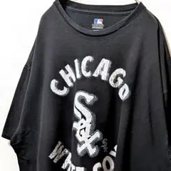 MLBシカゴホワイトソックス デカロゴ Tシャツ ブラック 黒 2XL 古着