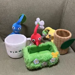 [24h以内匿名発送] ピクミン ぬいぐるみ小物入れ 3点セット