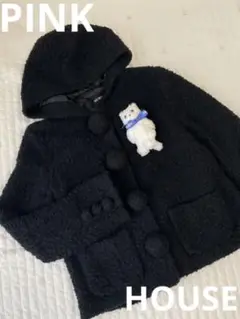 ピンクハウス コート ブルゾン ハーフ ふわふわ ボタン