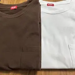 order オーダー　2枚セット　半袖　Tシャツ　ブラウン　ホワイト　無地