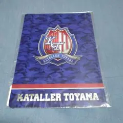 サッカー　Jリーグ　J2　カターレ富山　下敷き　未使用新品未開封