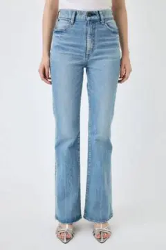 タグ付き MOUSSY MVS L/BLU FLARE(L) ライトブルー