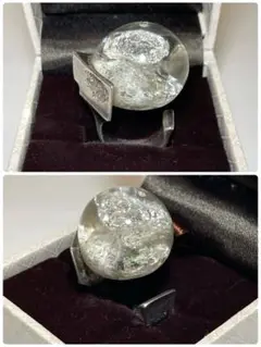 よりゆLAPPONIA ラポーニア　シルバー＆ブルーアクリルリング LAPPONIA ラポーニアシルバー＆ブルーアクリルリング