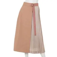 EL HALM プリーツラップスカート PINK