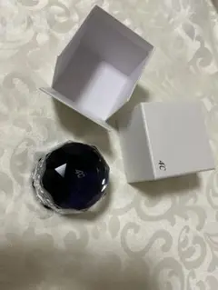 【美品】4℃ アクセサリーケース ダイヤモンドカット