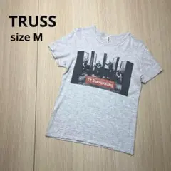 ● TRUSS トラス　半袖　Tシャツ　Trainspotting グレー