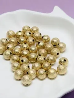 No. 34. ゴールドビーズ　8ミリ 20粒