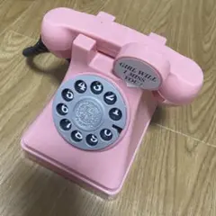 ピンク電話　レトロ　貯金箱
