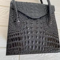 49AV JUNKO SHIMADA(ジュンコシマダ)クロコ型押しハンドバッグ