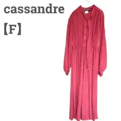 cassandre レディース F ワンピ♡ドレス エレガント♡ 高級シルク♡赤