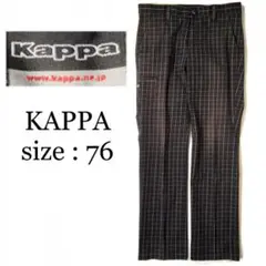 KAPPA ITALIA チェック パンツ 76 ブラック イタリア ゴルフ