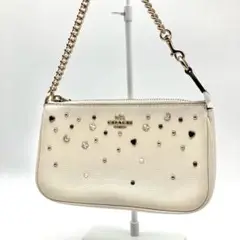 未使用　COACH スタースタッズ ホワイトポーチ 2025年最新】coach スターダストの人気アイテム - メルカリ