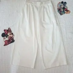 【イディット】テーパードパンツ ウエストうしろゴム 上品 綺麗め オフィス L