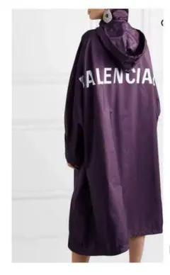 BALENCIAGA(バレンシアガ) バックロゴプリント 防水オペラレインコート 注目度抜群！バレンシアガ☆オペラ・レインコート back logo