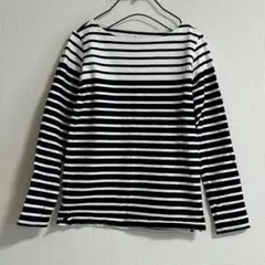 無印良品　白黒ストライプ 長袖 S
