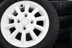 スズキ純正 ラパン 極上8~9分山 国産 スタッドレス 155/65R13