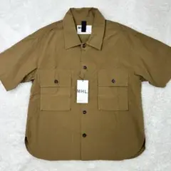 【新品未使用】MHL. エムエイチエル タグ付き 24年モデル 半袖シャツ S
