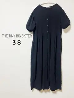 THE TINY BIG SISTER ワッフルガーゼ調 半袖 ワンピース