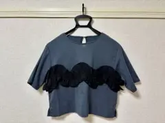 【WEB限定】ボリュームフリル半袖Tシャツ natural couture