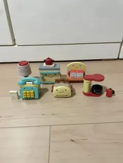 デコレ 木製 ミニチュア 置物　6点セット