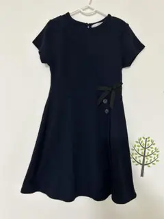ZARA ザラ　ネイビー 半袖ワンピース　134