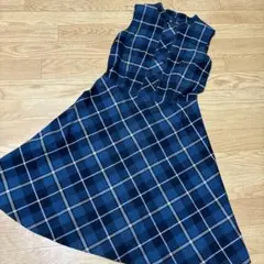 yorkland チェック柄ノースリーブ ワンピース　7ＡＲ